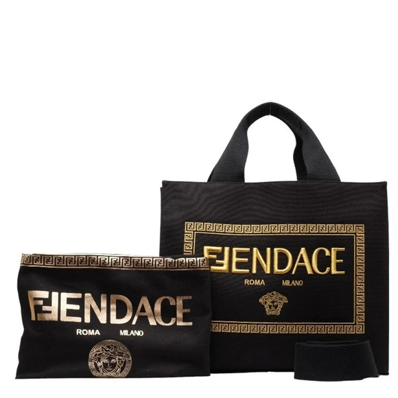 Authentic Fendi Fendace Sunshine Shopper Tote
